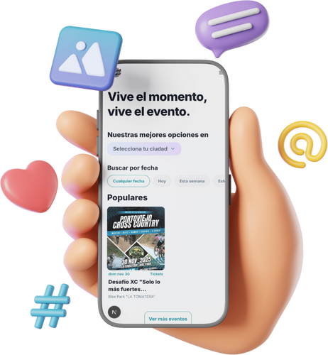 Evento en dispositivo móvil